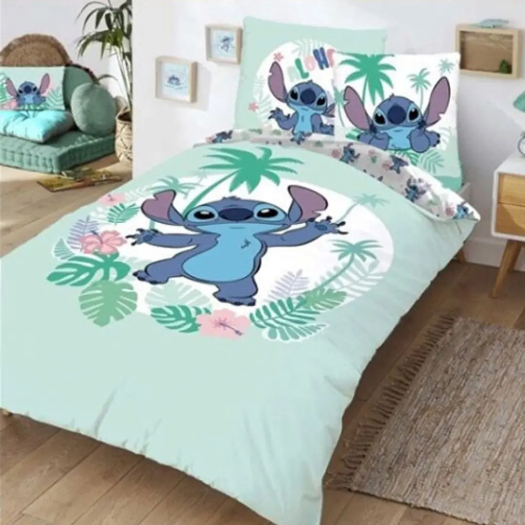 Lilo & Stitch Dekbedovertrek Aloha - Eenpersoons 140x200cm - afbeelding 2 van 6
