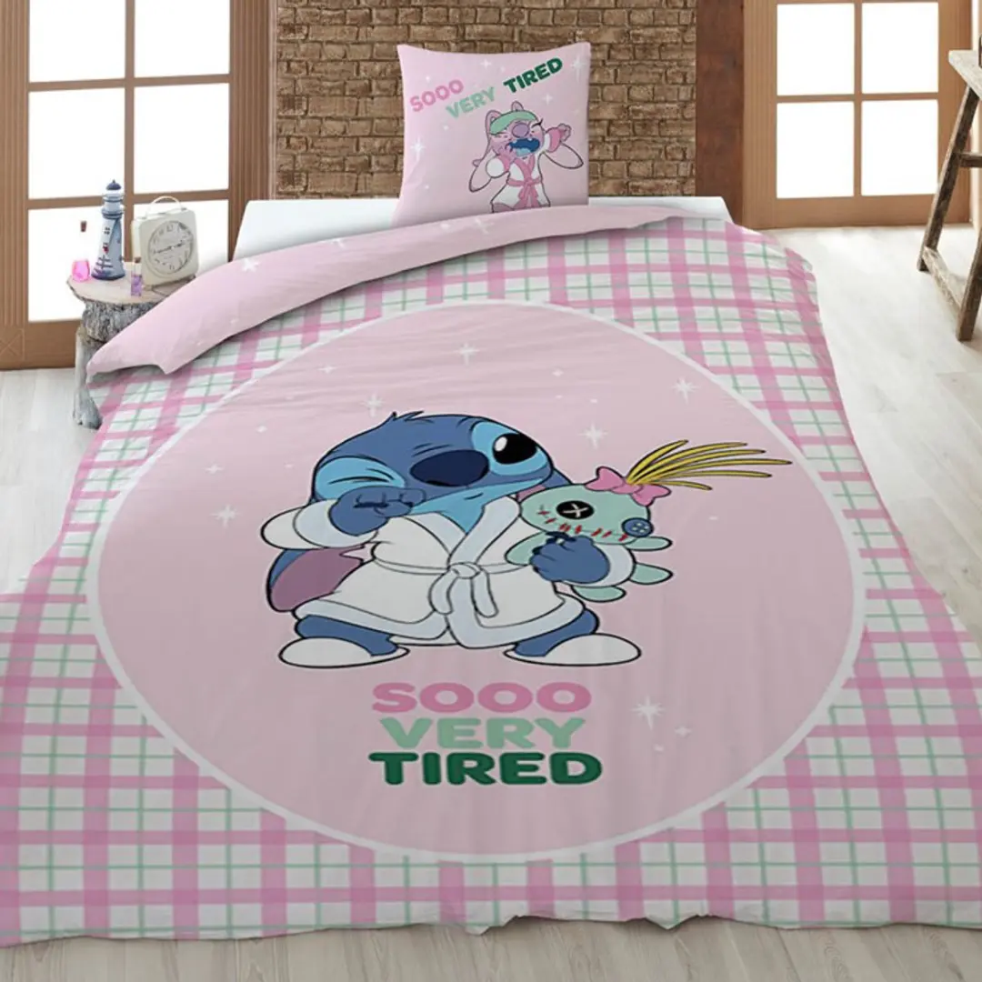 Lilo & Stitch Dekbedovertrek 140x200cm - Very Tired - afbeelding 5 van 6