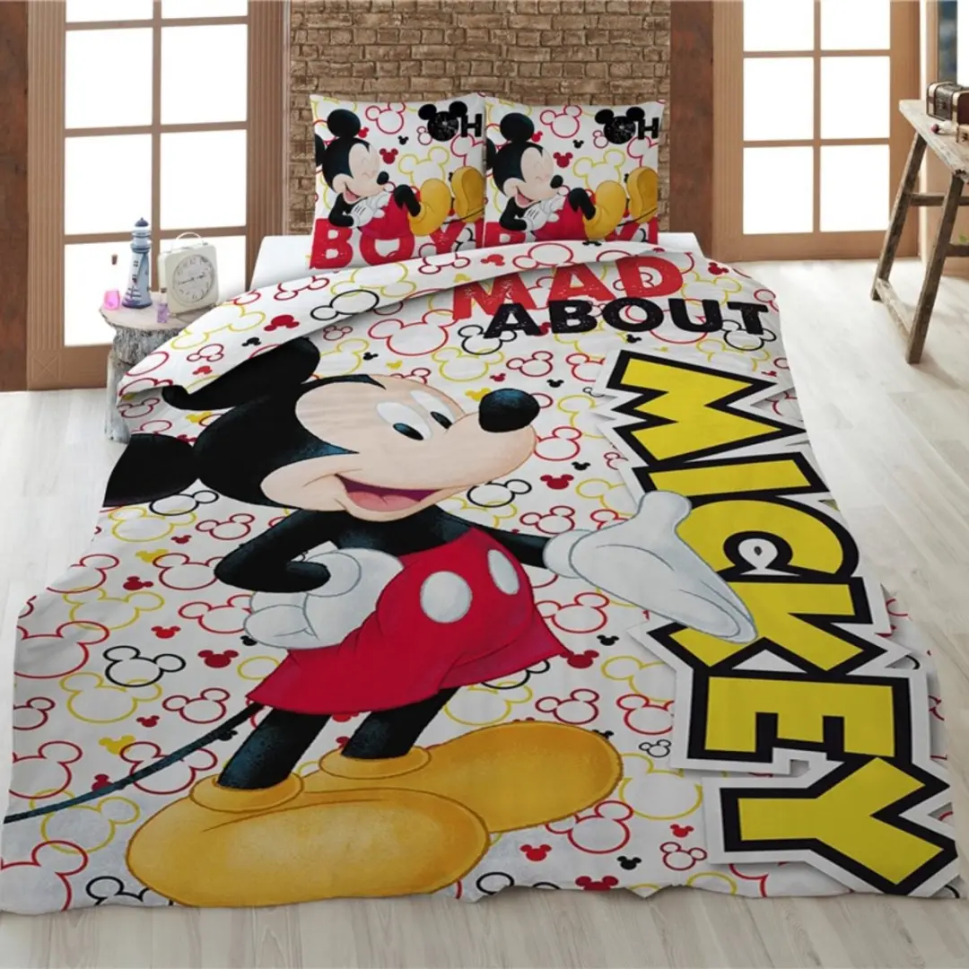 Disney Mickey Mouse Dekbedovertrek - 140x200cm - afbeelding 3 van 3