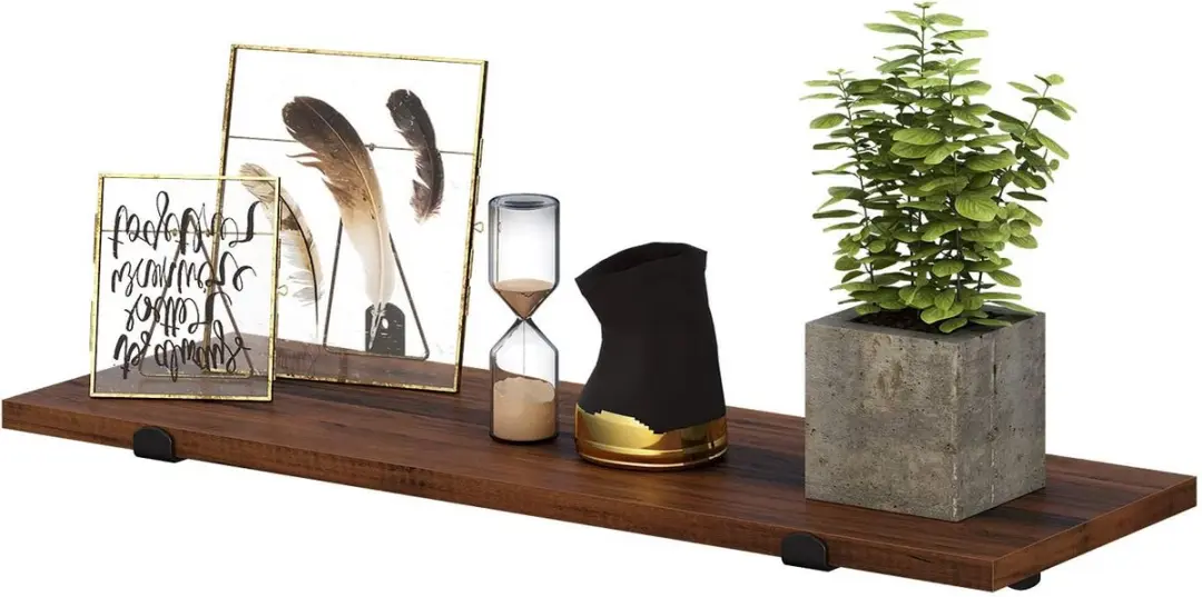 Songmics Vintage Zwevende Planken Set van 2 - 60x20x7cm - LWS04NB - afbeelding 6 van 6