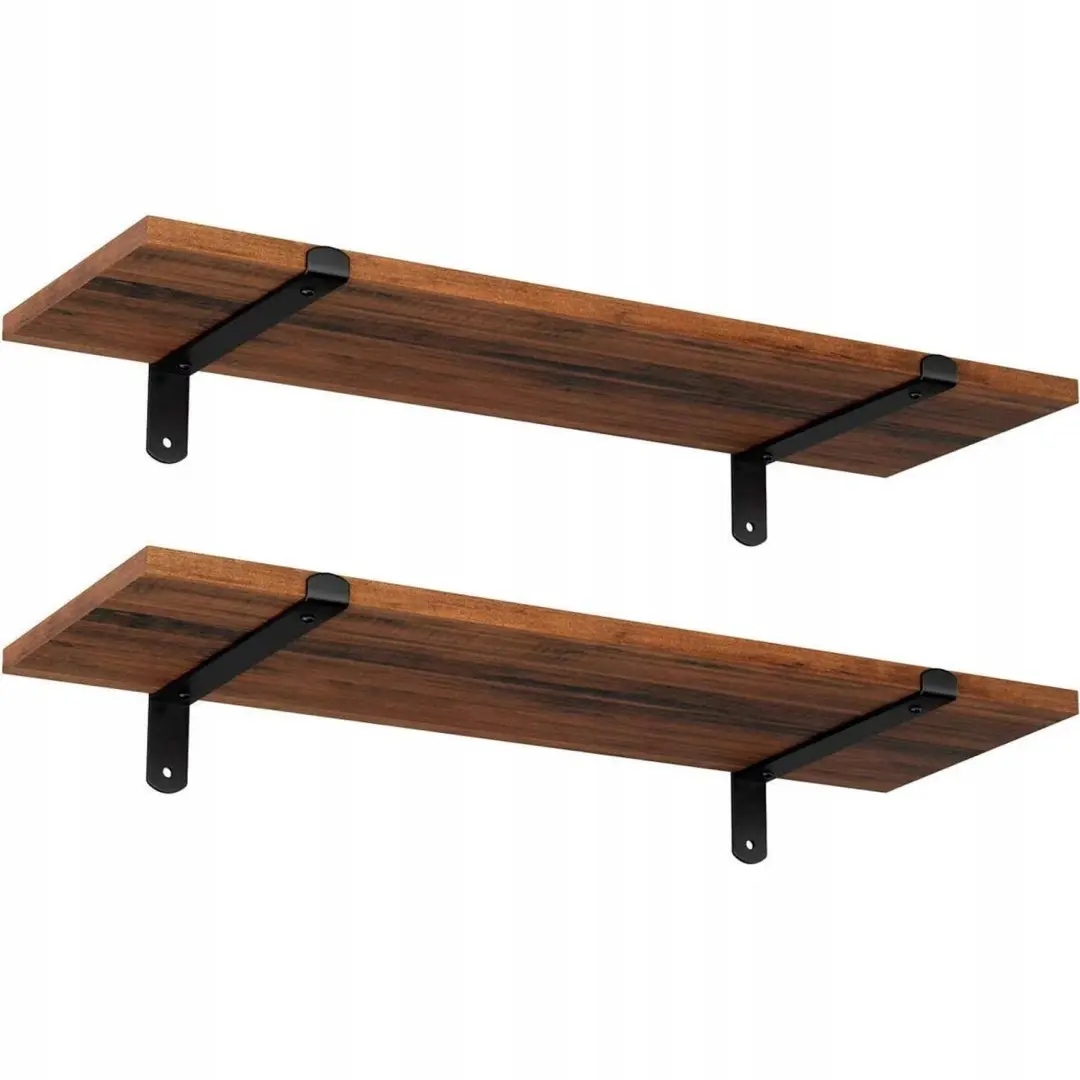 Songmics Vintage Zwevende Planken Set van 2