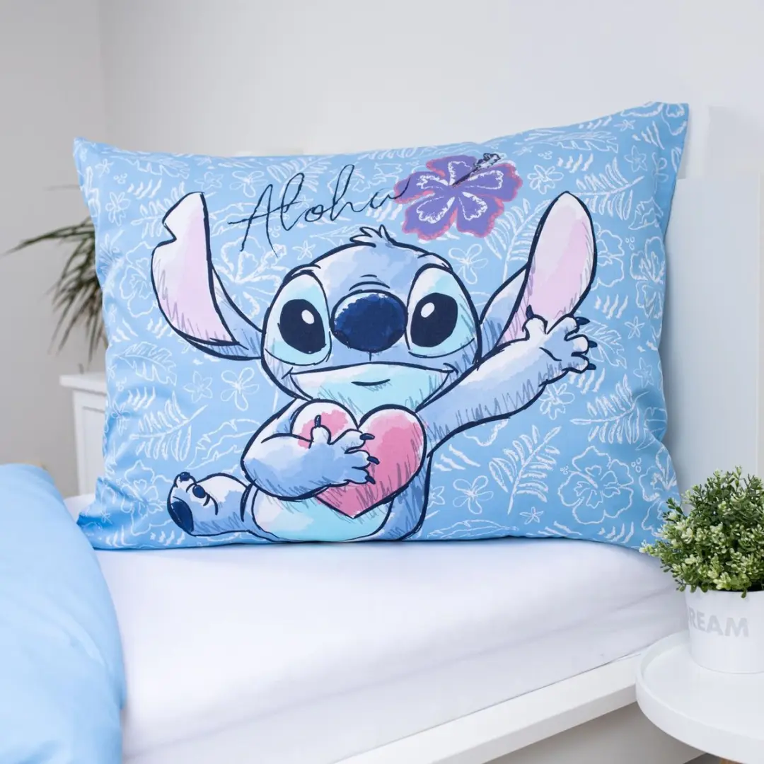 Lilo & Stitch Dekbedovertrek Wave 140x200cm - Blauw - afbeelding 2 van 6