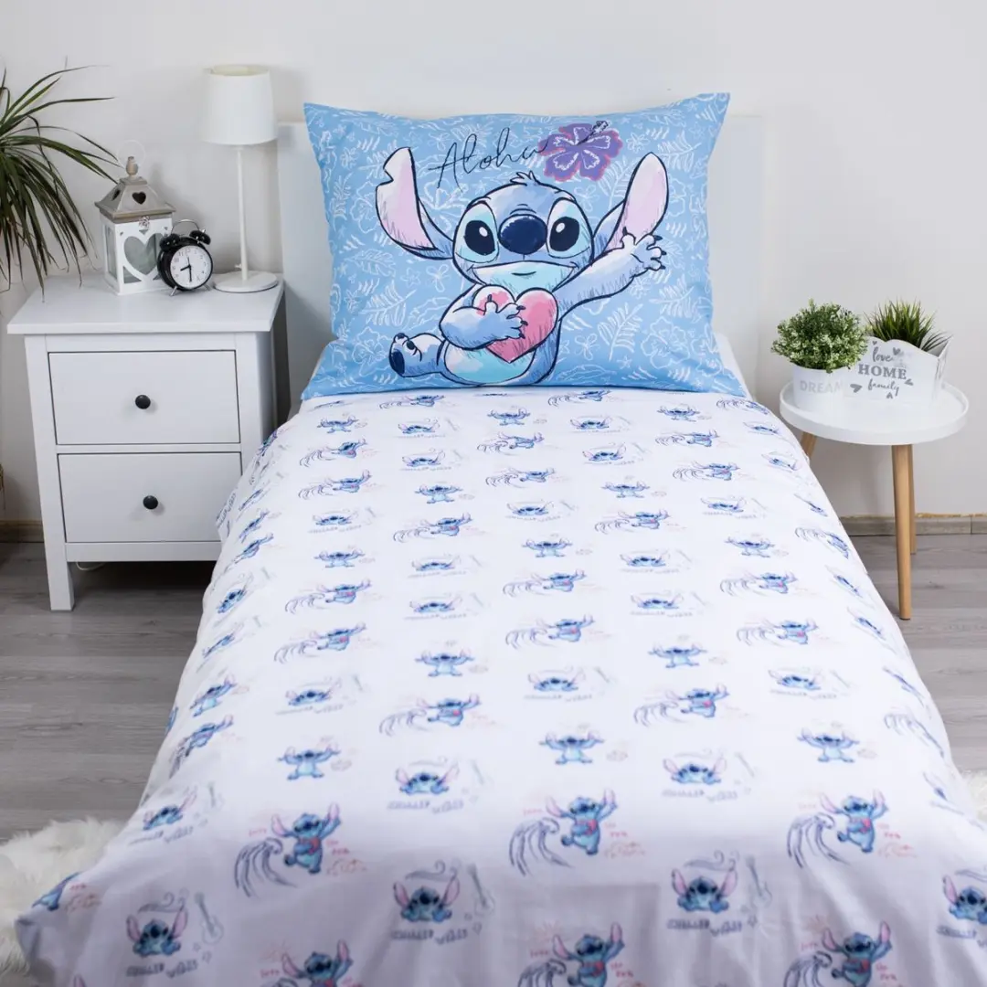 Lilo & Stitch Dekbedovertrek Wave 140x200cm - Blauw - afbeelding 5 van 6