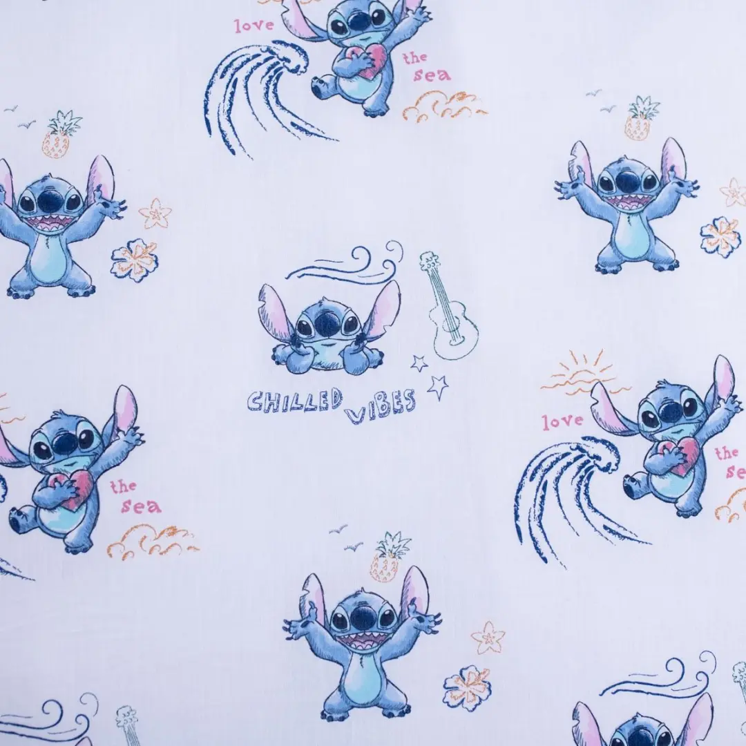 Lilo & Stitch Dekbedovertrek Wave 140x200cm - Blauw - afbeelding 4 van 6