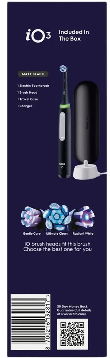 Oral-B iO Serie 3 Elektrische Tandenborstel Zwart - Travel Case - afbeelding 4 van 4