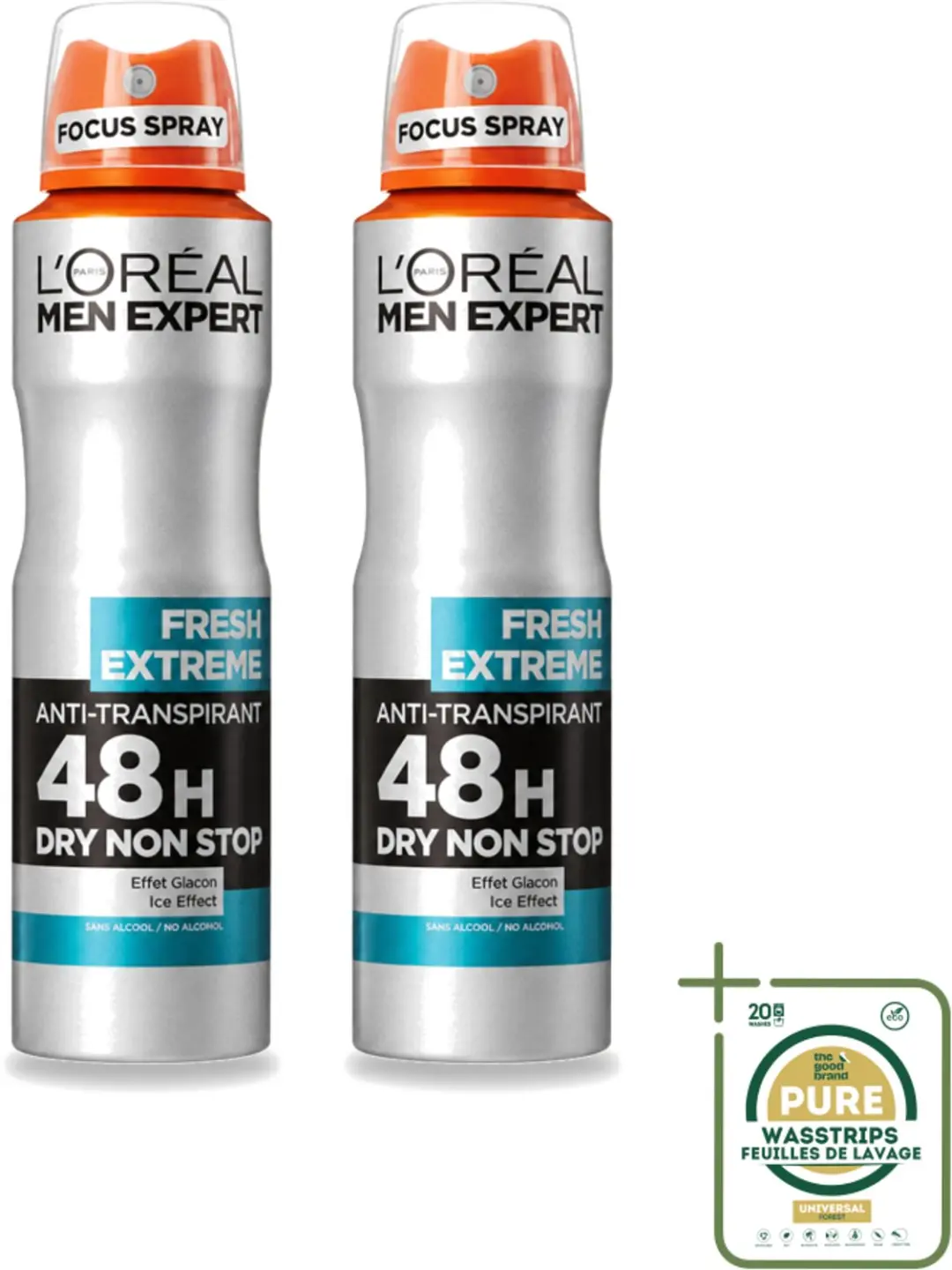2 x L'Oréal Paris Men Expert Fresh Extreme