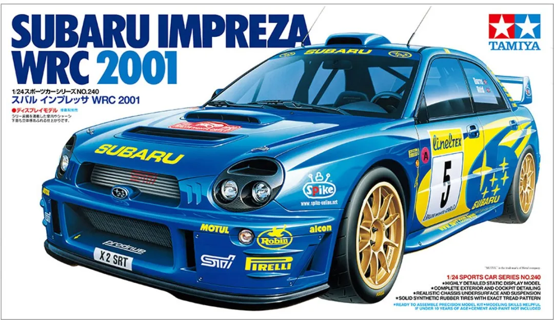 Tamiya Subaru Impreza WRC 2001 24240 Modelbouwpakket - 1:24 - Multi