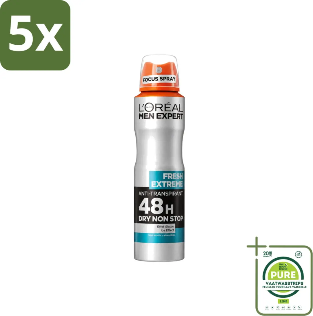 5 x L'Oréal Paris Men Expert Fresh Extreme