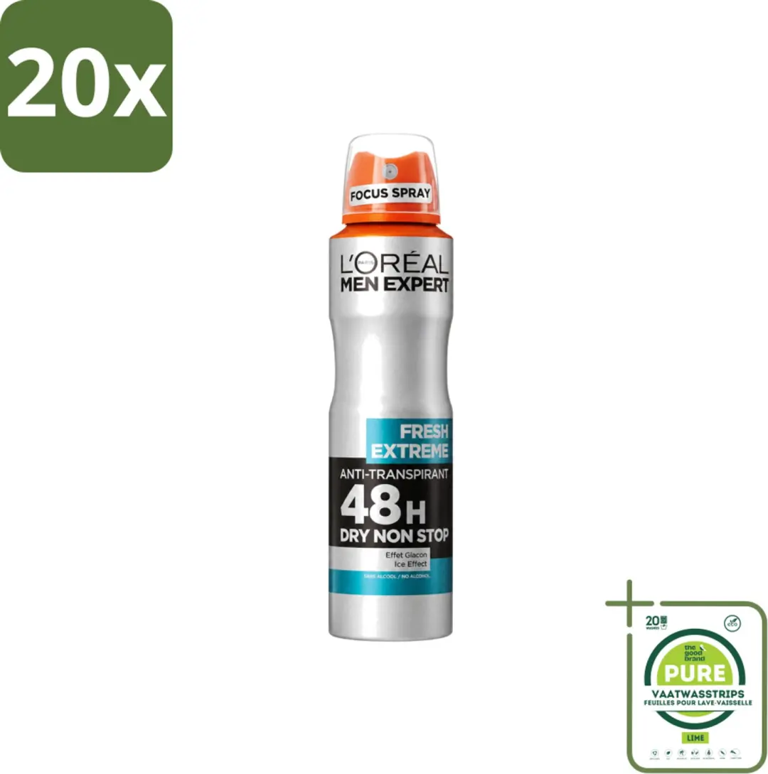 20 x L'Oréal Paris Men Expert Fresh Extreme