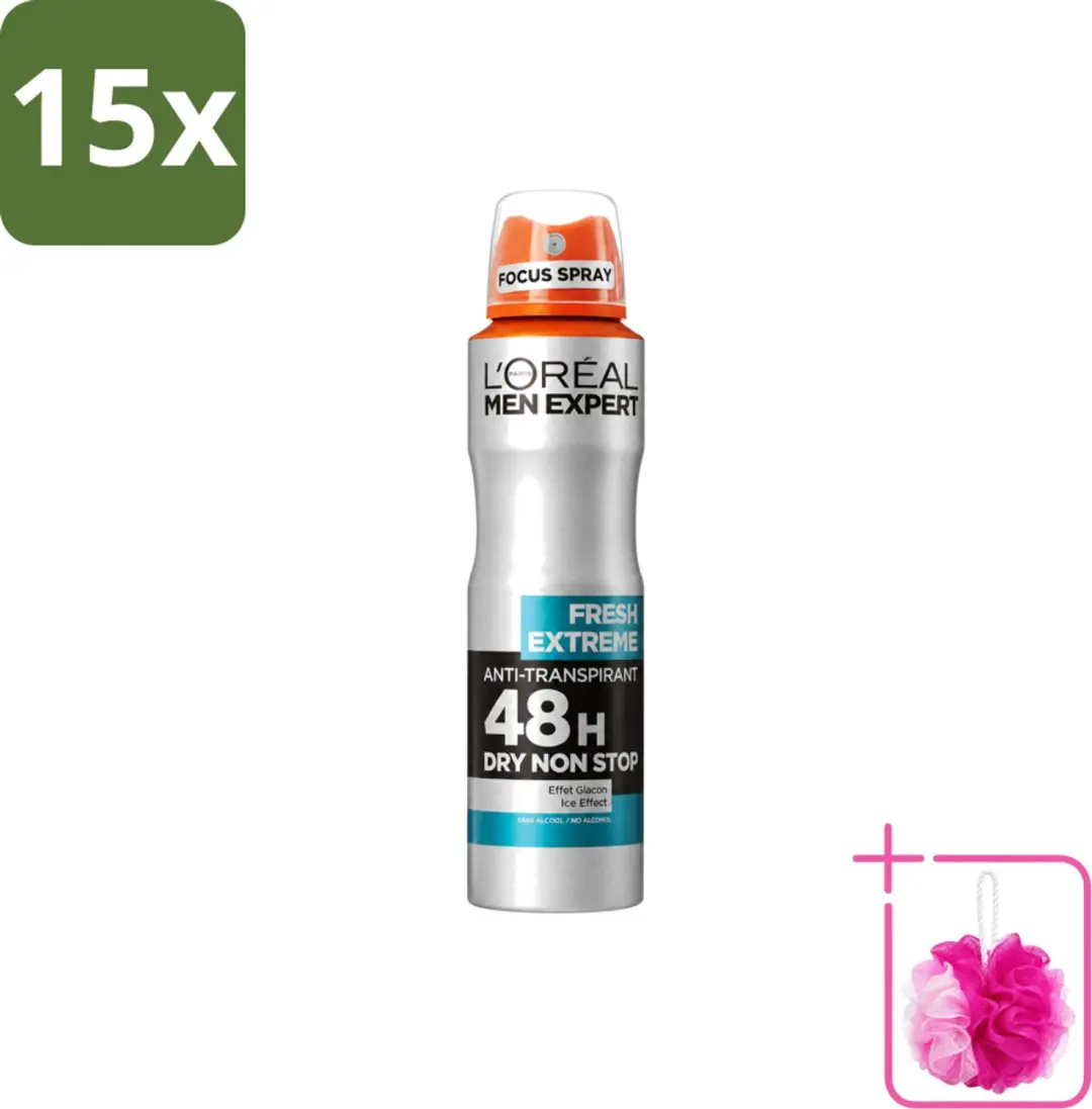 15 x L'Oréal Paris Men Expert Fresh Extreme