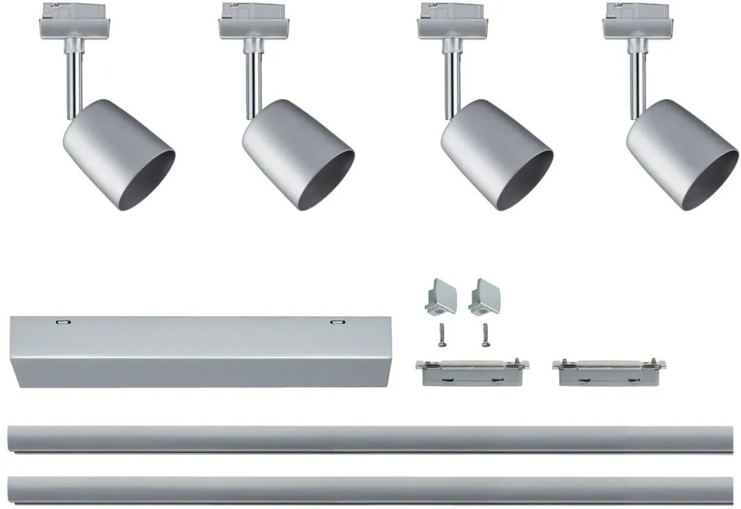 Paulmann Railspot GU10 LED 4-pack - Chroom