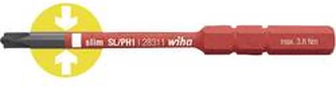 Wiha Bit slimBit electric Plus/Min 34590 SL/PZ2 75mm