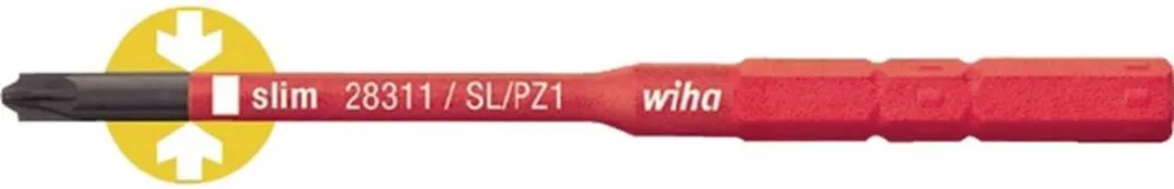 Wiha Bit slimBit electric Plus/Min 34590 SL/PZ2 75mm - afbeelding 6 van 6