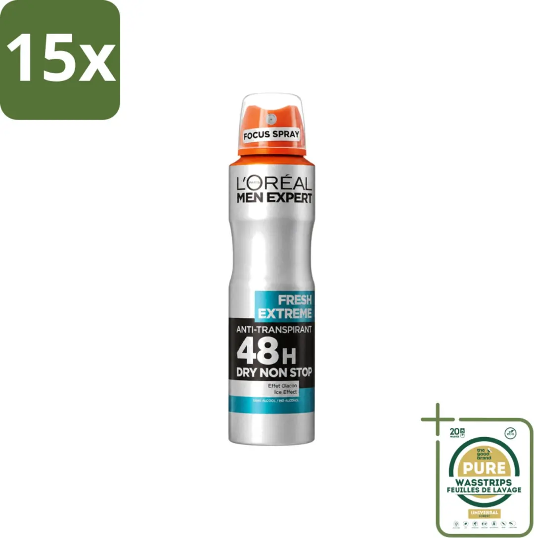 15 x L'Oréal Paris Men Expert Fresh Extreme