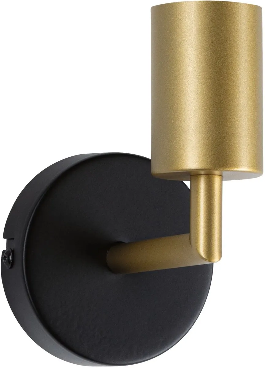 Paulmann Wandlamp Ravi IP44 E27 60W - Zwart mat, Goud