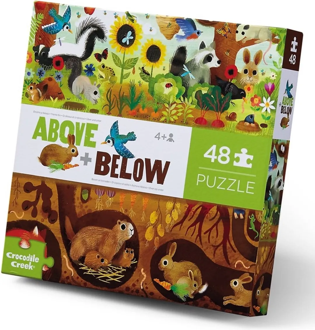 Crocodile Creek Tuin Puzzel 48 Stuks - Print