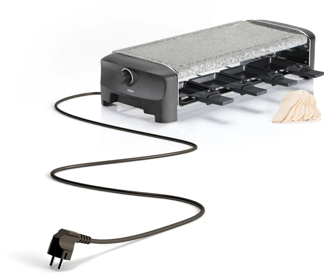 Princess Gourmetstel 162830 Steengrill & Raclette - 8 Personen - 1400W