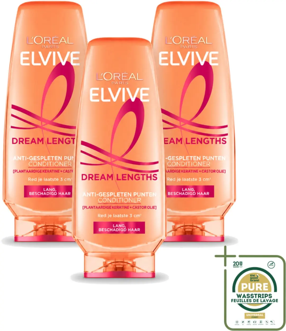 3 x L'Oréal Paris Elvive Dream Lengths