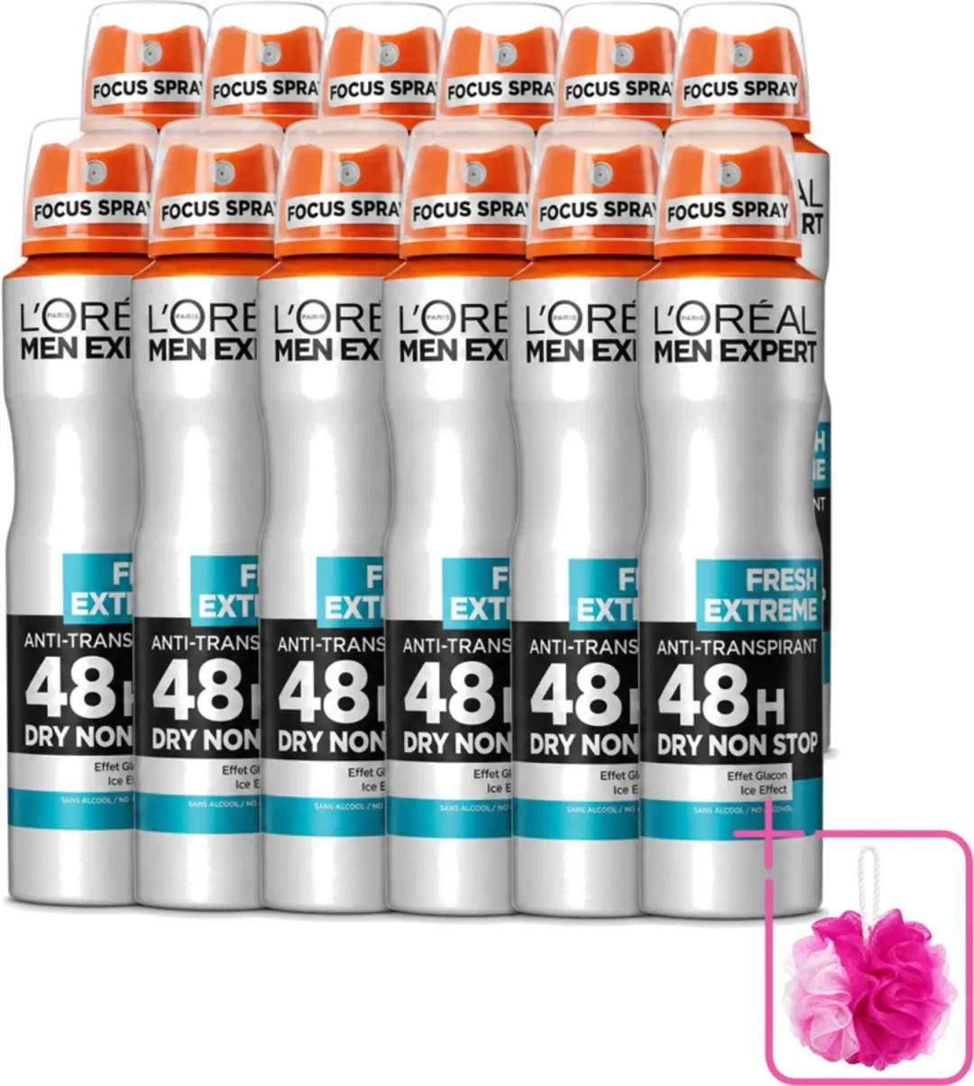 12 x L'Oréal Paris Men Expert Fresh Extreme