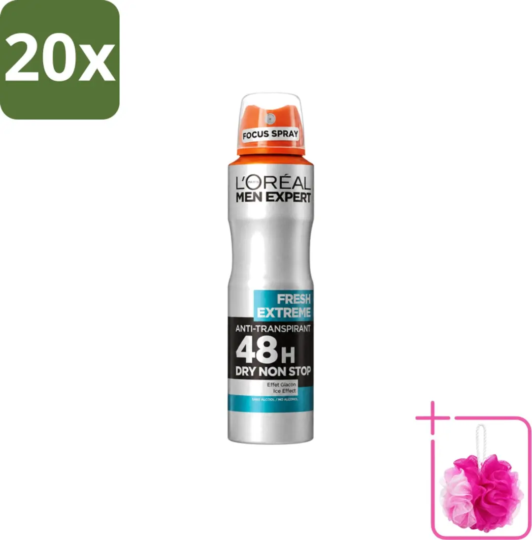 20 x L'Oréal Paris Men Expert Fresh Extreme