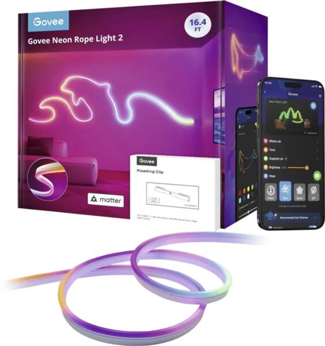 Govee Neon Rope Light 2 Wit - 5m