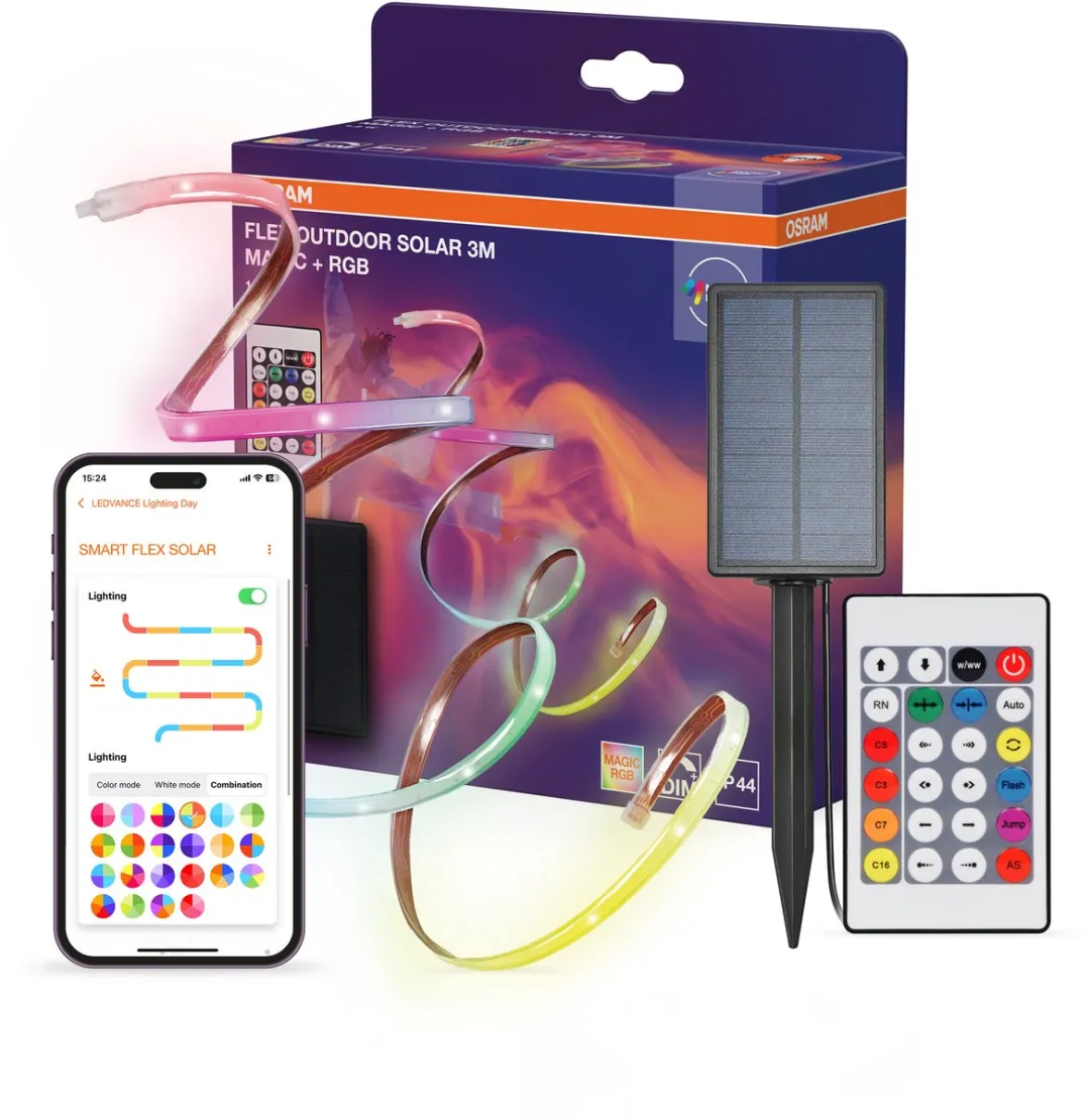 Osram Flex Outdoor Solar LED-strip 3m - RGB - IP44