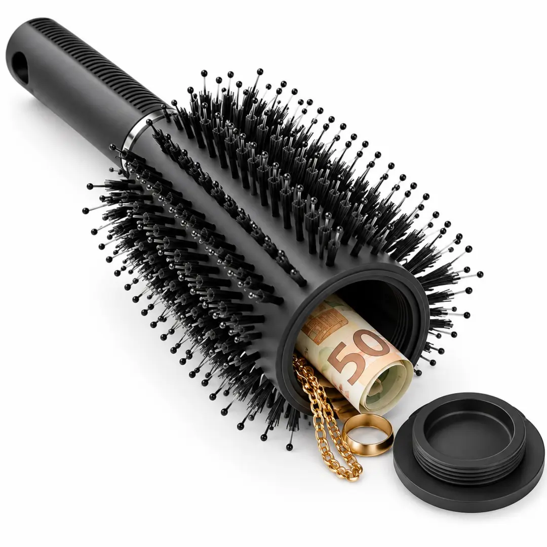 Haarborstel met Geheim Opbergvak