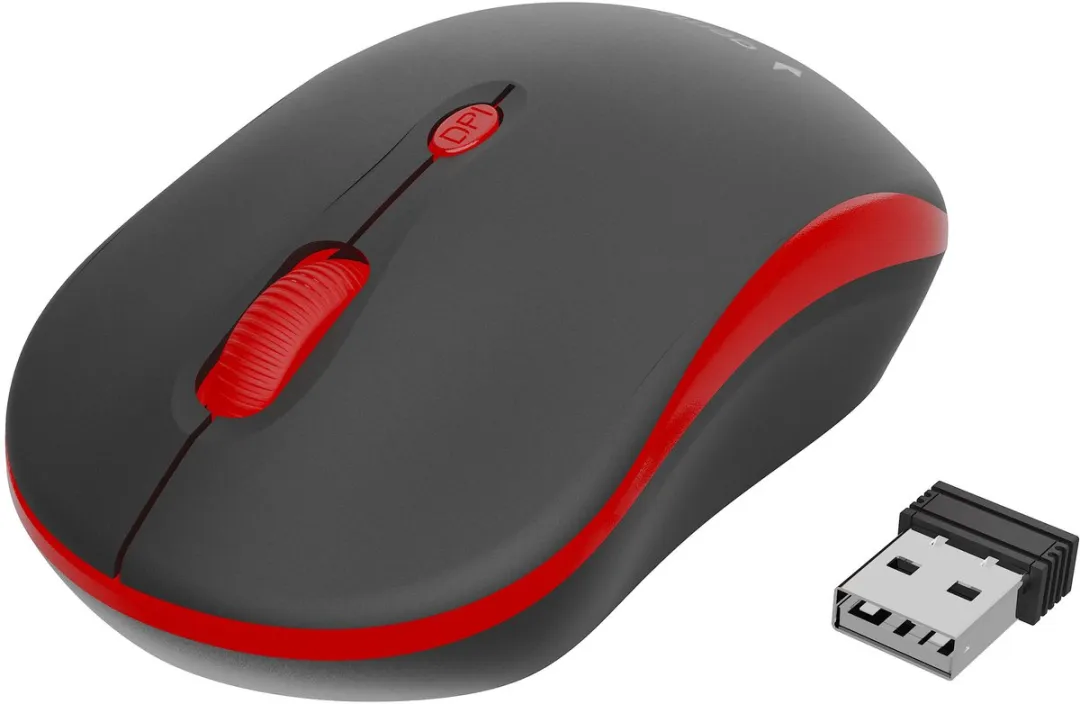 Gembird MUSW-4B-03-R Draadloze Optische Muis - 1600 DPI - Zwart/Rood - afbeelding 2 van 6