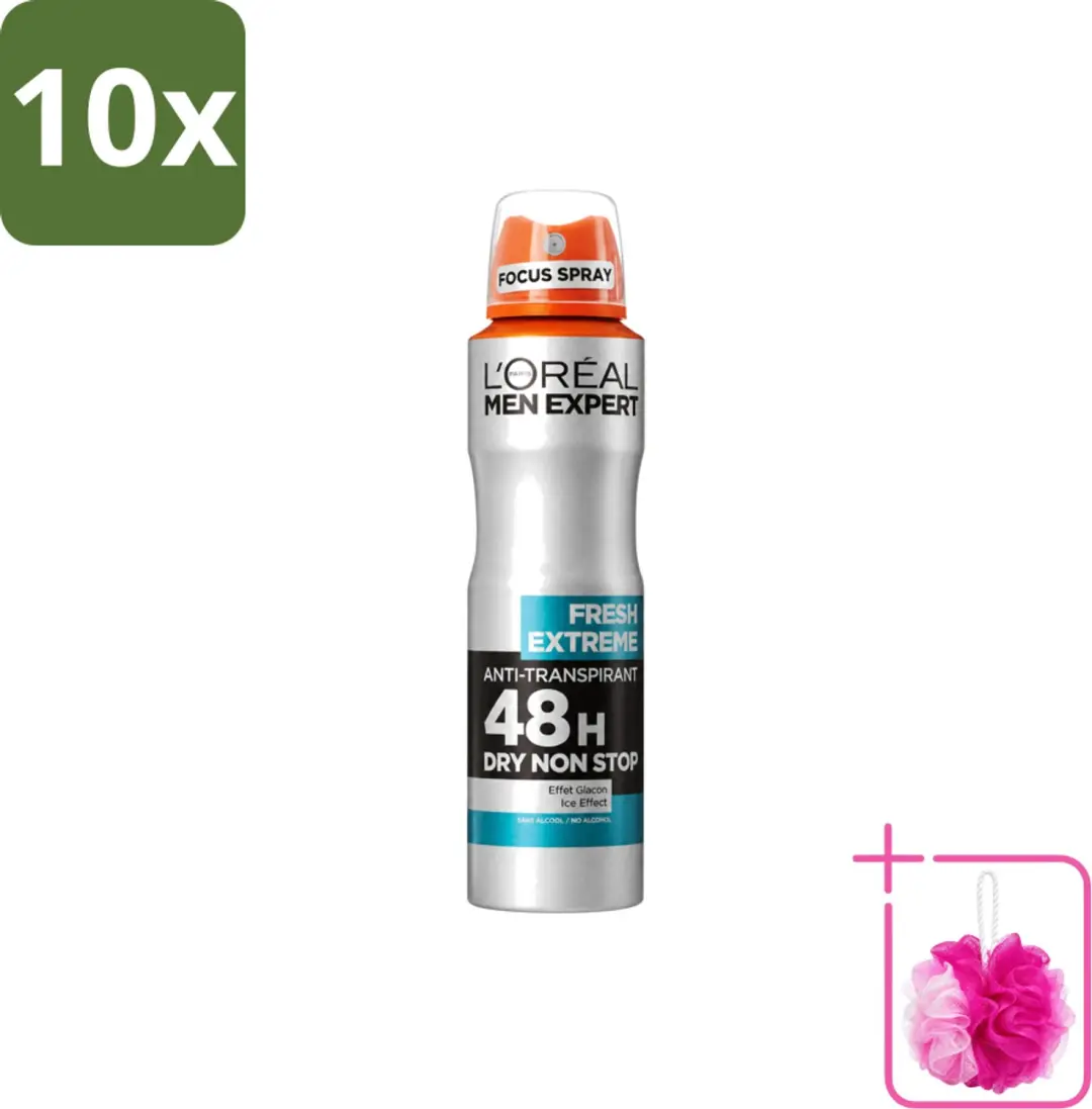 10 x L'Oréal Paris Men Expert Fresh Extreme
