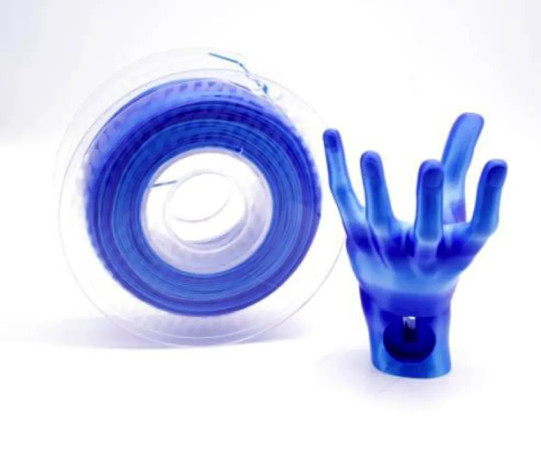 Gembird PLA Silk Ice 1.75mm - IJsblauw/Donkerblauw - 1 kg