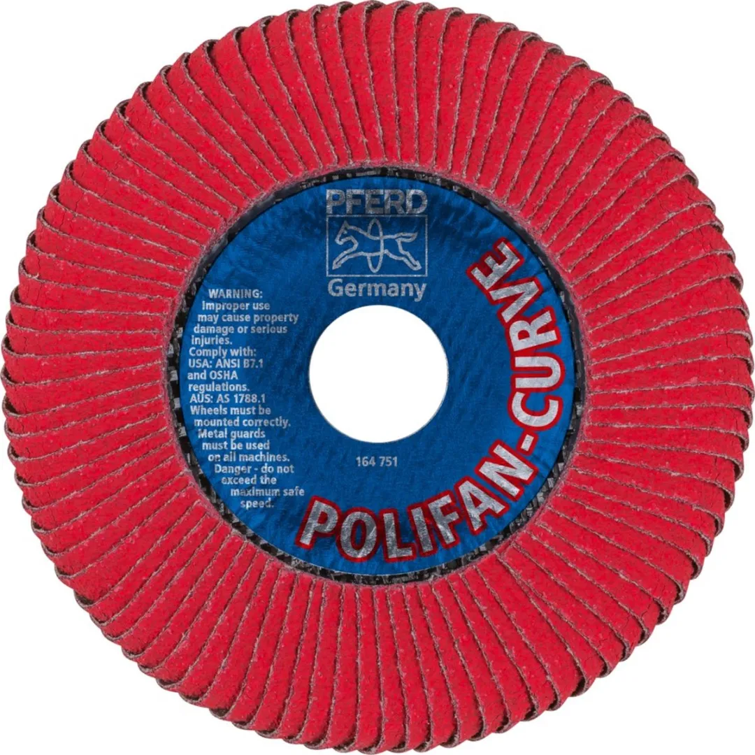 Pferd Lamellenschijf Keramisch PFR 125-M CO 60 SGP CURVE STEELOX