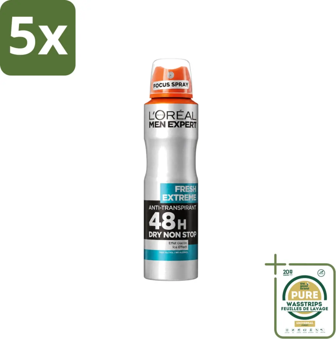 5 x L'Oréal Paris Men Expert Fresh Extreme