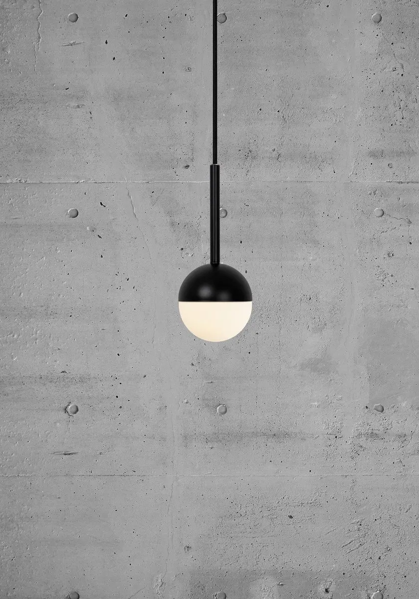 Nordlux Contina Hanglamp G9 - Opaal glas - Zwart