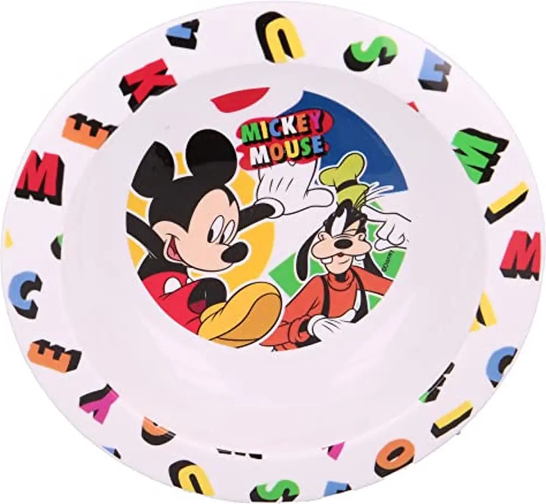 Disney Mickey Mouse Kunststof Ontbijtschaal - Multicolor - afbeelding 3 van 3