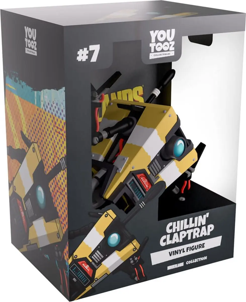 Youtooz Borderlands Chillin Claptrap Vinyl Figuur - 10cm - afbeelding 3 van 5