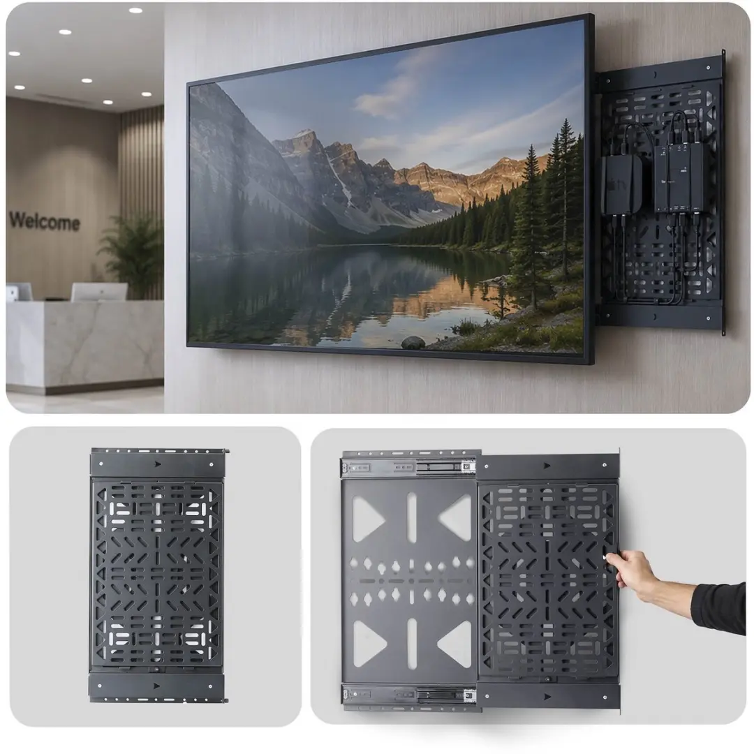 StarTech 1S-AV-WALL-MOUNT Opbergpaneel - Zwart - afbeelding 3 van 6