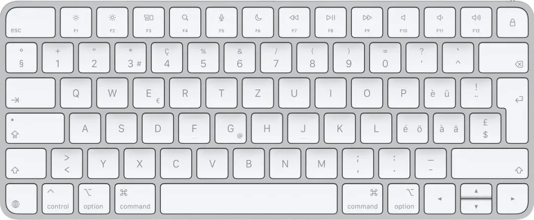 Apple Magic toetsenbord Universeel USB + Bluetooth QWERTZ Zwitsers Wit