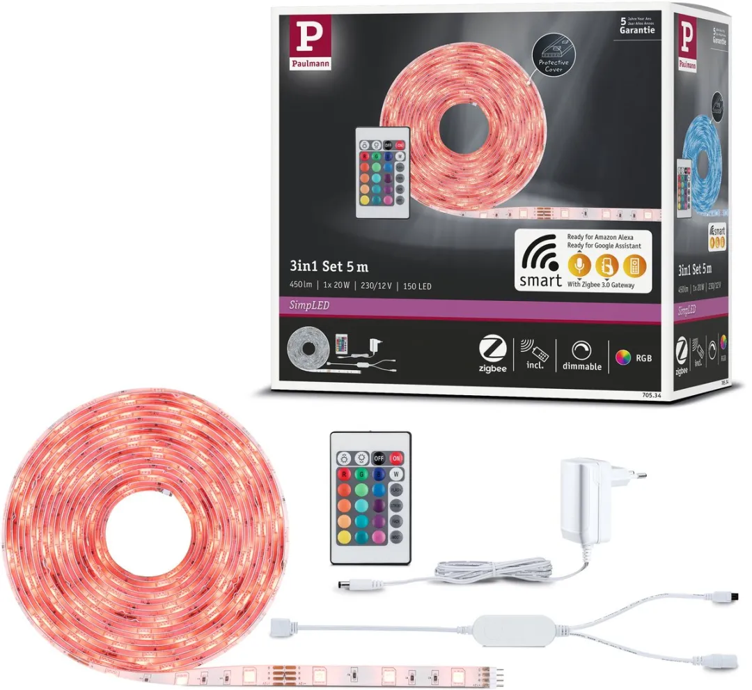 Paulmann SimpLED LED Strip Zigbee 3.0 RGB 5m