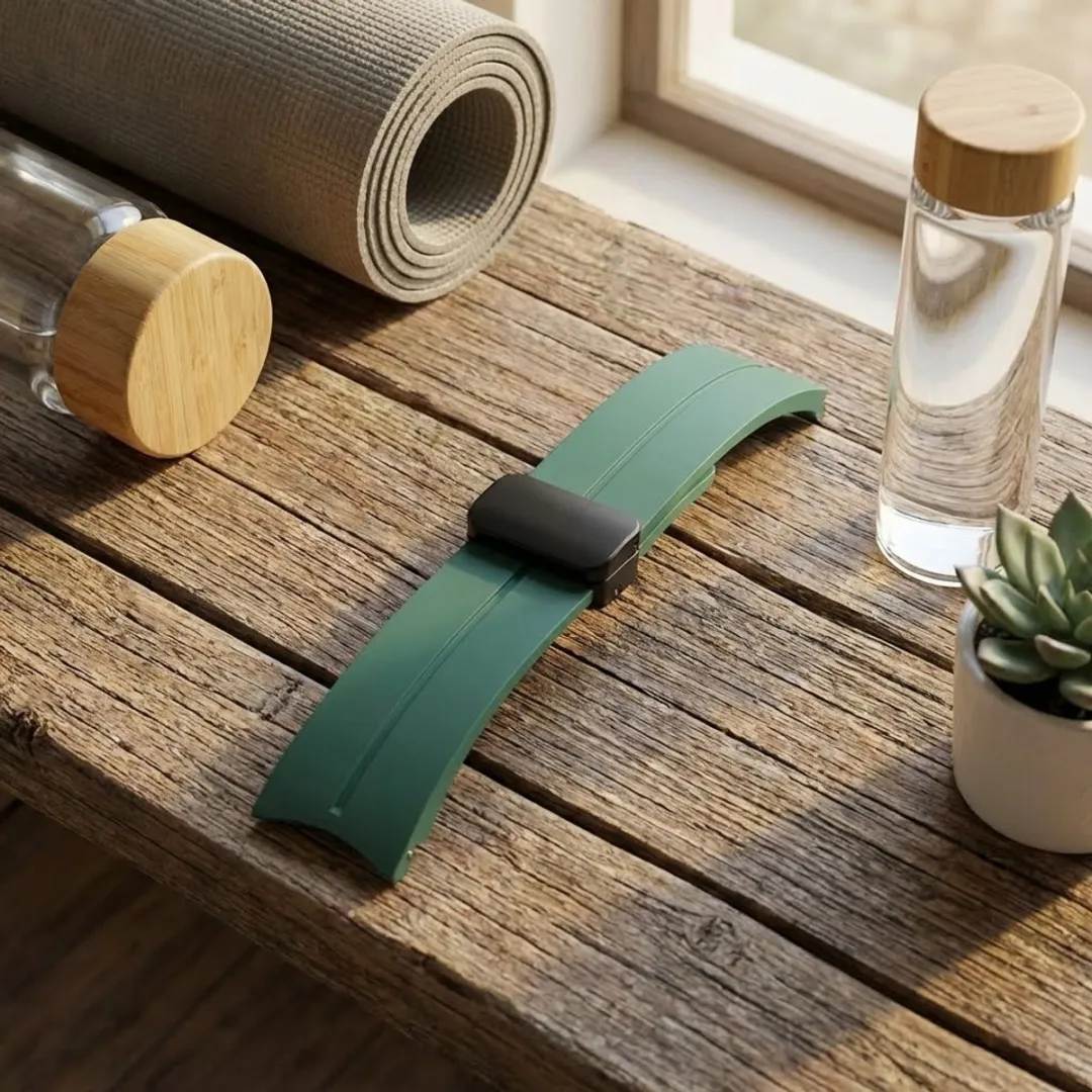 NUVEX Siliconen Horlogeband Samsung Galaxy Watch 20mm - Pine Needle Groen