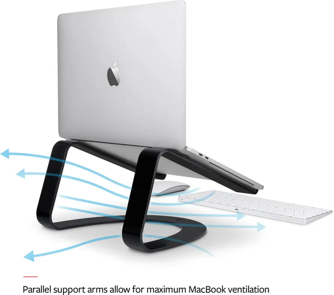 Twelve South Curve 12-1708 Laptopstandaard - Zwart - afbeelding 3 van 6