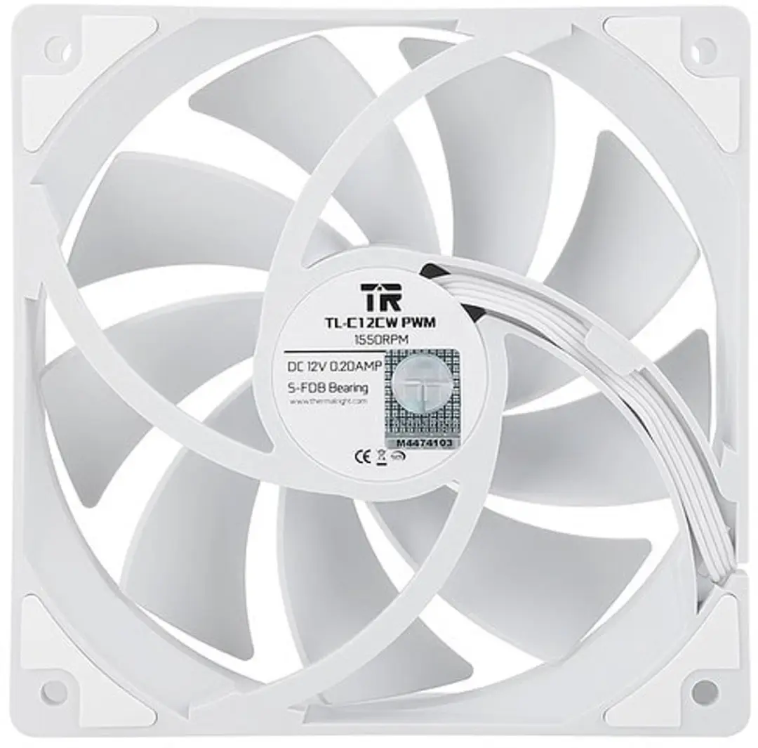 Thermalright TL-C12CW Ventilator 120mm - Wit - afbeelding 2 van 2