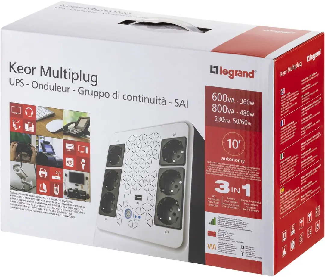 Legrand Keor Multiplug 800 310082 UPS - 480W - afbeelding 4 van 6