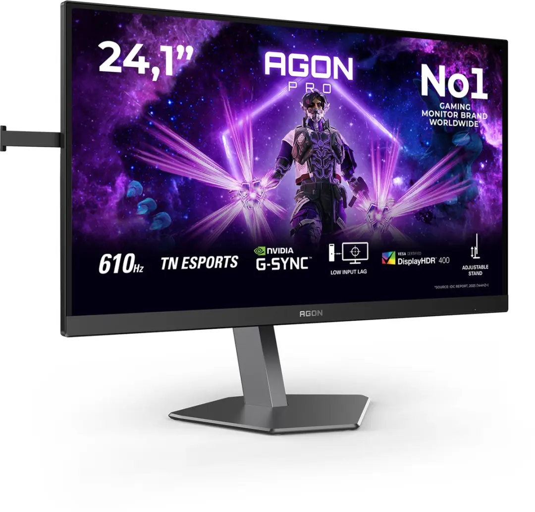 AOC Agon PRO AG246FK6 Monitor - Zwart/Grijs - afbeelding 6 van 6