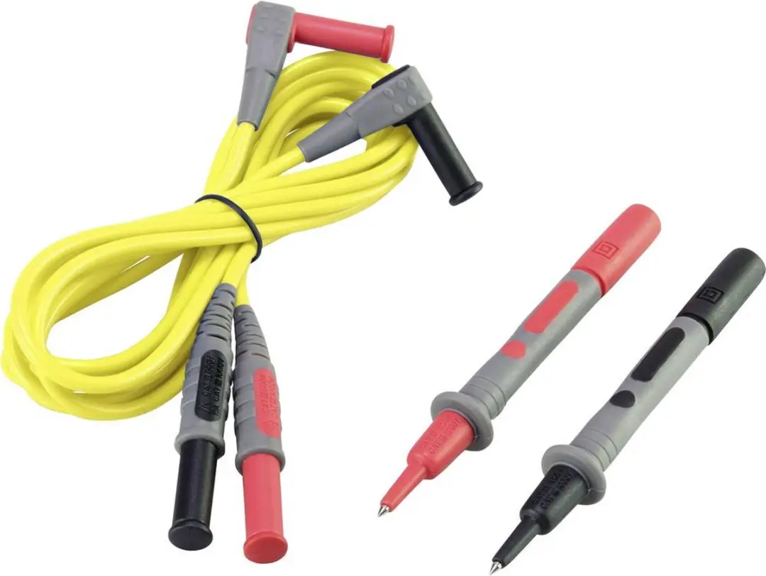Voltcraft MSL-504 Meetsnoer Stekker 4mm - 1.20m - Geel - afbeelding 5 van 5