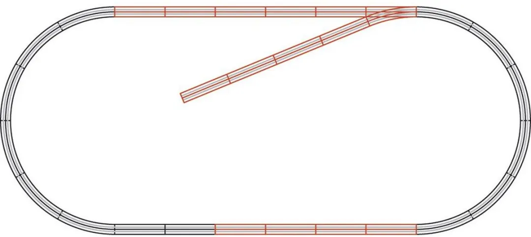 Roco GeoLine Uitbreidingsset H0 61101 - 16-delig