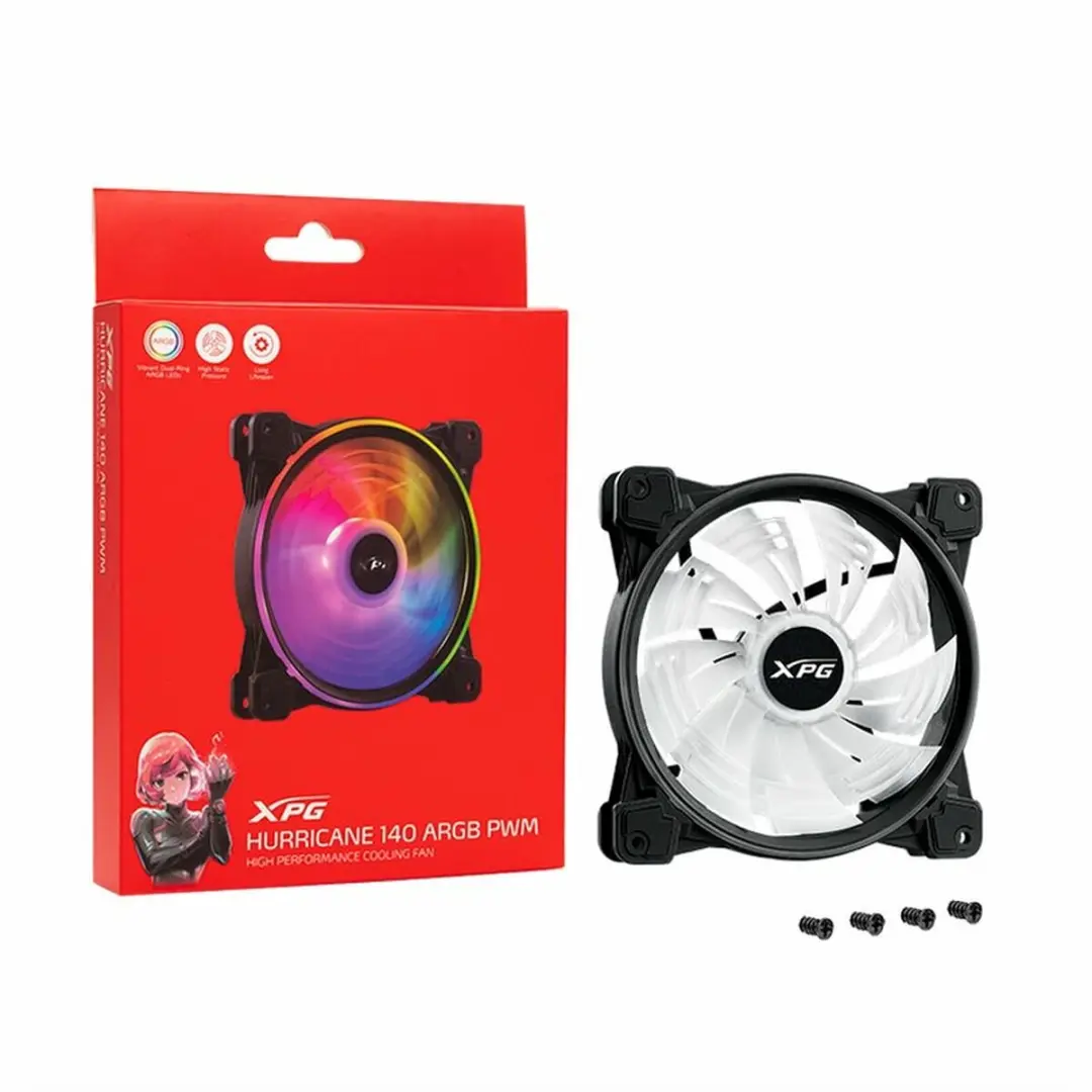 XPG HURRICANE140ARGBPWM-BKCWW Kastventilator - 140mm - afbeelding 3 van 3