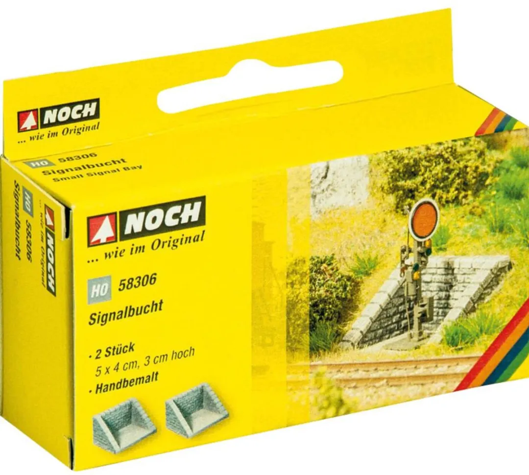 Noch H0 Seinpaal-inhammen Hardschuim Model - Grijs