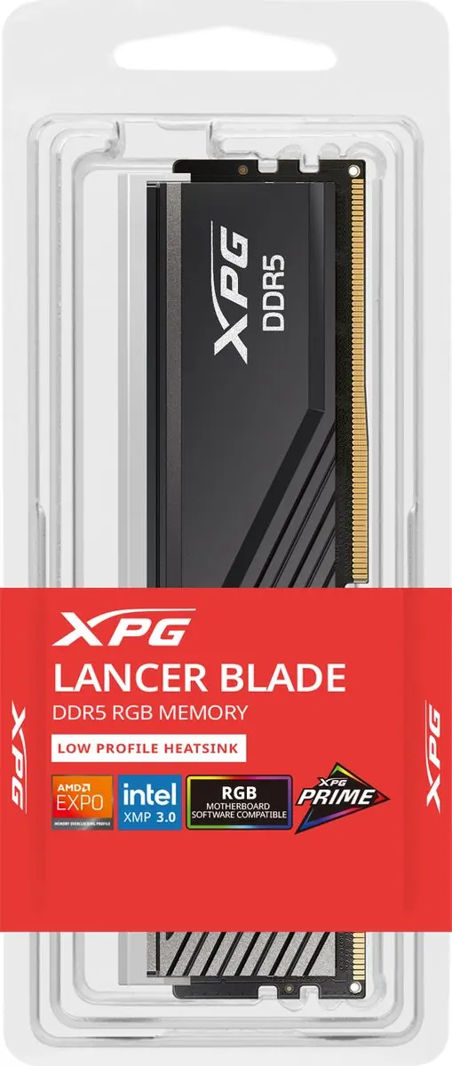XPG Lancer Blade RGB AX5U6000C3016G-SLABRBK DDR5 RAM - Zwart - afbeelding 3 van 5