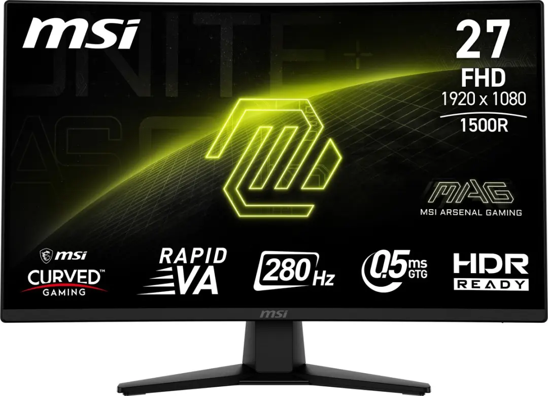 MSI MAG 274CXF Monitor - Zwart - afbeelding 6 van 6