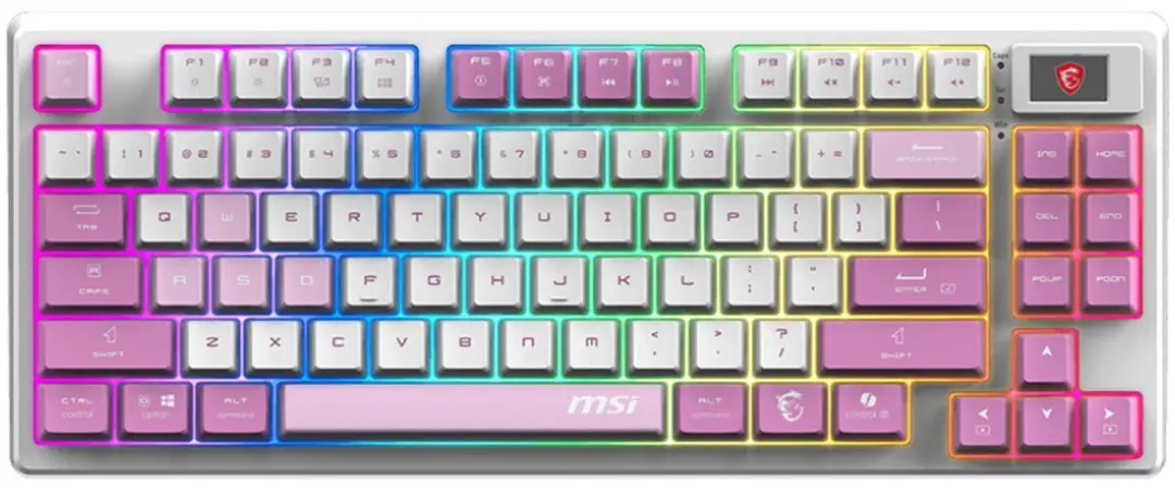 MSI FORGE GK600 TKL WIRELESS VIOLET IT Toetsenbord